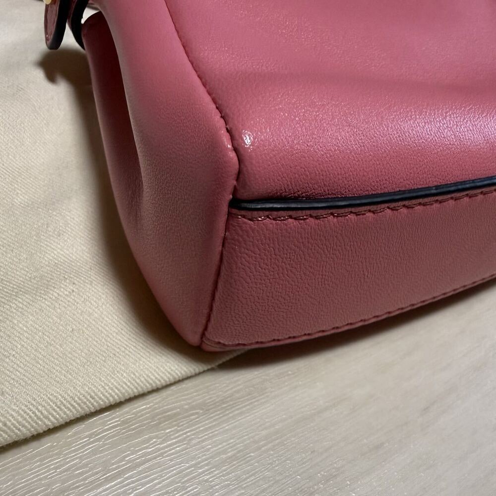 FENDI Peekaboo Handbag Bag Shoulder Pink - Picture 4 of 9